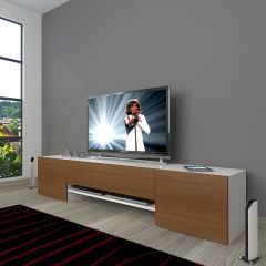 Decoraktiv 1e1 Mdf Tv Ünitesi Tv Sehpası Ceviz - Beyaz