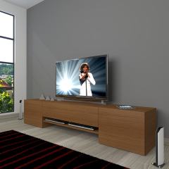 Decoraktiv 1e1 Slm Tv Ünitesi Tv Sehpası Parlak Beyaz