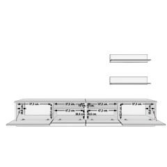 Decoraktiv Trendstyle 220r Mdf Tv Ünitesi Tv Sehpası Ceviz - Siyah