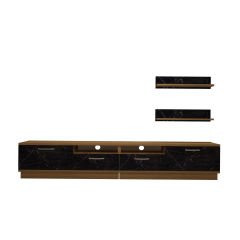 Decoraktiv Trendstyle 220r Mdf Tv Ünitesi Tv Sehpası Pera - Siyah Mermer