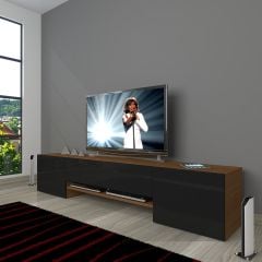 Decoraktiv 1e1 Slm Tv Ünitesi Tv Sehpası Ceviz - Siyah
