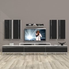Decoraktiv Ekoflex 8D Mdf Krom Ayaklı Tv Ünitesi Tv Sehpası