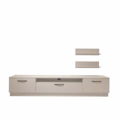 Decoraktiv Trio 4 Mdf Tv Ünitesi Tv Sehpası Parlak Beyaz