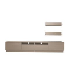 Decoraktiv Trendstyle 220RS Mdf Tv Ünitesi Tv Sehpası Parlak Beyaz