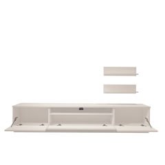 Decoraktiv Trio 4 Mdf Tv Ünitesi Tv Sehpası Parlak Beyaz