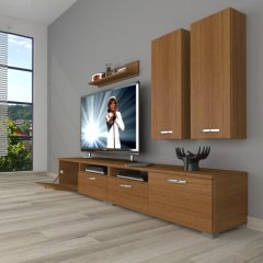 Decoraktiv Eko 5200D Slm Tv Ünitesi Tv Sehpası Ceviz - Beyaz