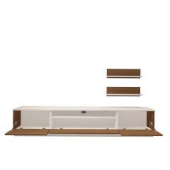 Decoraktiv Trio 4 Mdf Tv Ünitesi Tv Sehpası Beyaz - Ceviz