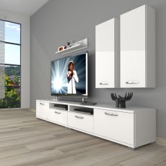 Decoraktiv Eko 5200D Slm Tv Ünitesi Tv Sehpası Parlak Beyaz