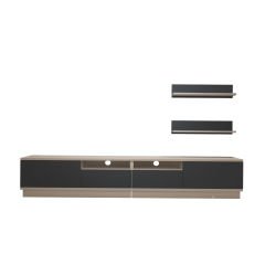 Decoraktiv Trendstyle 220RS Mdf Tv Ünitesi Tv Sehpası Beyaz - Antrasit