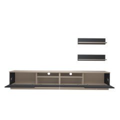 Decoraktiv Trendstyle 220RS Mdf Tv Ünitesi Tv Sehpası Beyaz - Antrasit