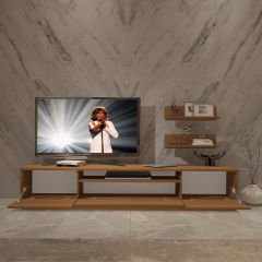 Decoraktiv Trio 4 Mdf Tv Ünitesi Tv Sehpası Ceviz