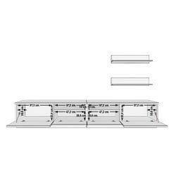Decoraktiv Trendstyle 220RS Mdf Tv Ünitesi Tv Sehpası Ceviz - Antrasit