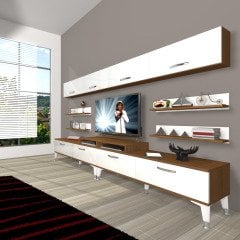 Decoraktiv Ekoflex 360Y Slm Silver Tv Ünitesi Tv Sehpası