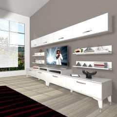 Decoraktiv Ekoflex 360Y Slm Silver Tv Ünitesi Tv Sehpası