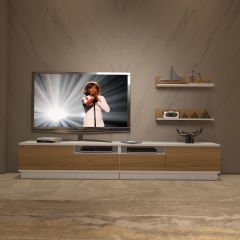 Decoraktiv Trendstyle 220RS Mdf Tv Ünitesi Tv Sehpası Beyaz - Pera
