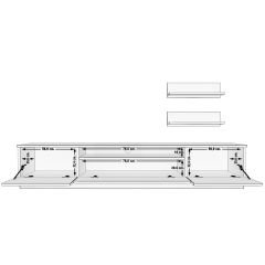 Decoraktiv Trio 200r Mdf Tv Ünitesi Tv Sehpası Ceviz - Siyah Mermer