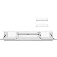 Decoraktiv Trio 4 Mdf Tv Ünitesi Tv Sehpası Ceviz - Siyah Mermer