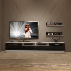Decoraktiv Trendstyle 220r Slm Tv Ünitesi Tv Sehpası Beyaz - Siyah