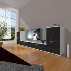 Decoraktiv Eko On2 Slm Std Tv Ünitesi Tv Sehpası Beyaz - Siyah
