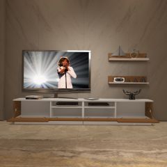 Decoraktiv Trendstyle 220r Slm Tv Ünitesi Tv Sehpası Beyaz - Ceviz