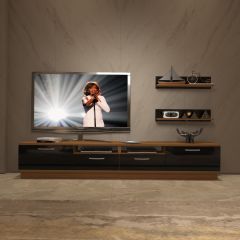 Decoraktiv Trendstyle 220r Slm Tv Ünitesi Tv Sehpası Ceviz - Siyah