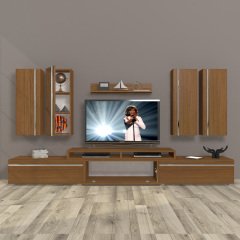 Decoraktiv Ekoflex 8D Mdf Tv Ünitesi Tv Sehpası Ceviz