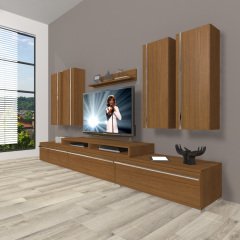Decoraktiv Ekoflex 8D Mdf Tv Ünitesi Tv Sehpası Ceviz
