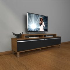 Decoraktiv Ekoflex 4 Mdf Krom Ayaklı Tv Ünitesi Tv Sehpası