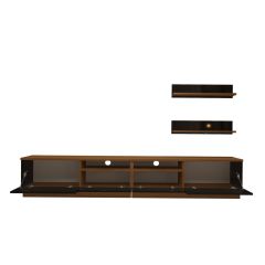 Decoraktiv Trendstyle 220RS Slm Tv Ünitesi Tv Sehpası Ceviz - Siyah