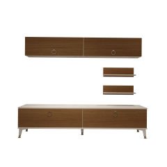Decoraktiv Eko 5 Mdf Std Gold Tv Ünitesi Tv Sehpası Beyaz - Ceviz