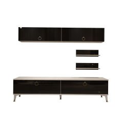 Decoraktiv Eko 5 Mdf Std Gold Tv Ünitesi Tv Sehpası Beyaz - Siyah