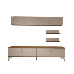 Decoraktiv Eko 5 Mdf Std Gold Tv Ünitesi Tv Sehpası Ceviz - Beyaz