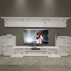 Decoraktiv Trendstyle 9 Mdf Tv Ünitesi Tv Sehpası Parlak Beyaz