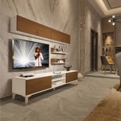 Decoraktiv Eko 5 Mdf Dvd Gold Tv Ünitesi Tv Sehpası