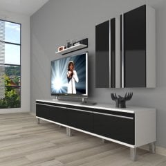 Decoraktiv Eko 5220T Mdf Krom Ayaklı Tv Ünitesi Tv Sehpası