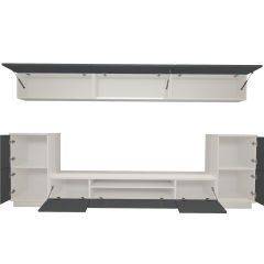 Decoraktiv Trendstyle 9 Mdf Tv Ünitesi Tv Sehpası Beyaz - Antrasit