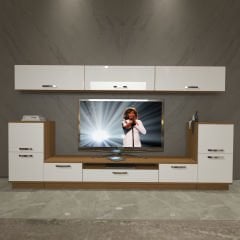 Decoraktiv Trendstyle 9 Mdf Tv Ünitesi Tv Sehpası Ceviz - Beyaz