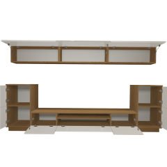 Decoraktiv Trendstyle 9 Mdf Tv Ünitesi Tv Sehpası Ceviz - Beyaz