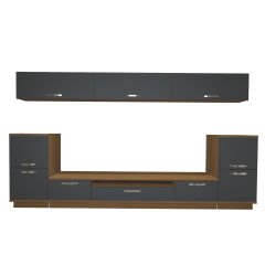 Decoraktiv Trendstyle 9 Mdf Tv Ünitesi Tv Sehpası Ceviz - Antrasit