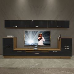 Decoraktiv Trendstyle 9 Mdf Tv Ünitesi Tv Sehpası Pera - Siyah
