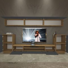 Decoraktiv Trendstyle 9 Mdf Tv Ünitesi Tv Sehpası Pera - Antrasit