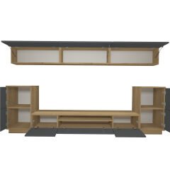 Decoraktiv Trendstyle 9 Mdf Tv Ünitesi Tv Sehpası Pera - Antrasit