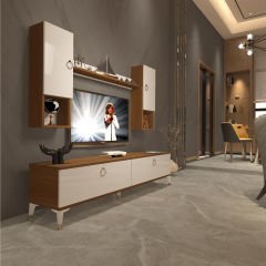 Decoraktiv Eko 5DA Mdf Std Gold Tv Ünitesi Tv Sehpası Ceviz - Beyaz