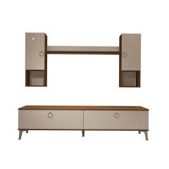 Decoraktiv Eko 5DA Mdf Std Gold Tv Ünitesi Tv Sehpası Ceviz - Beyaz