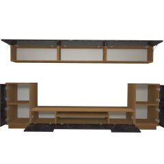 Decoraktiv Trendstyle 9 Mdf Tv Ünitesi Tv Sehpası Ceviz - Siyah Mermer
