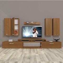 Decoraktiv Ekoflex 8D Slm Tv Ünitesi Tv Sehpası Ceviz