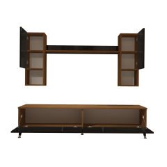 Decoraktiv Eko 5DA Mdf Std Gold Tv Ünitesi Tv Sehpası Ceviz - Siyah