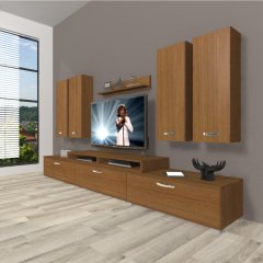 Decoraktiv Ekoflex 8D Slm Tv Ünitesi Tv Sehpası Ceviz