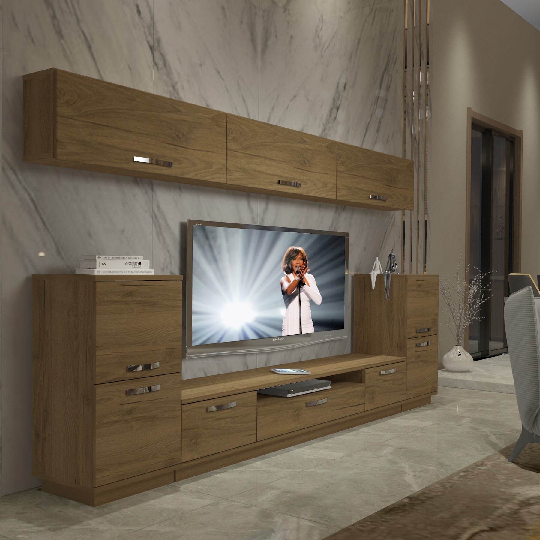 Decoraktiv Trendstyle 9 Mdf Tv Ünitesi Tv Sehpası Pera