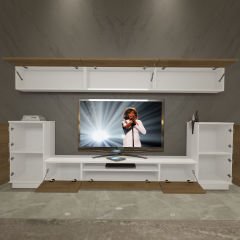 Decoraktiv Trendstyle 9 Mdf Tv Ünitesi Tv Sehpası Beyaz - Pera